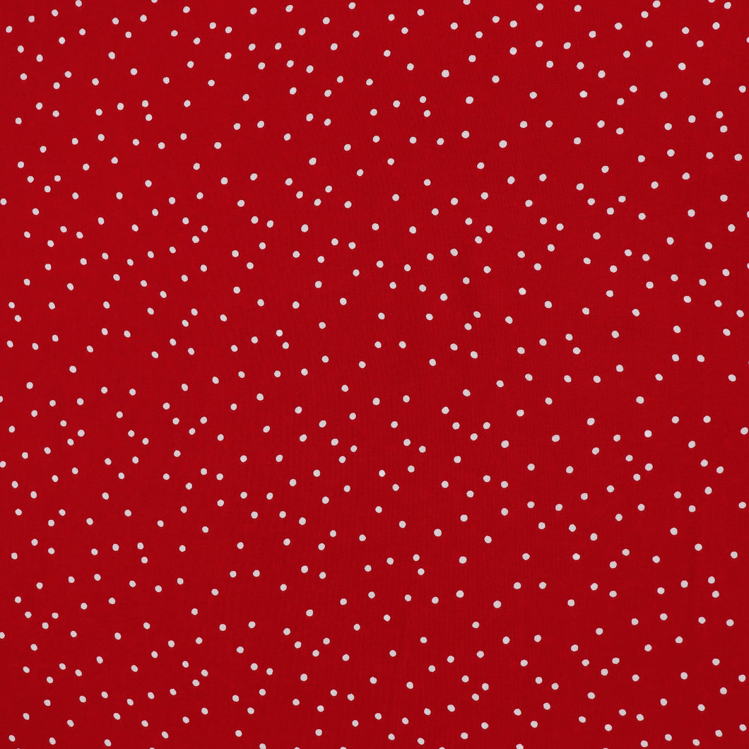 Viscose Lawn - Dotty - Red