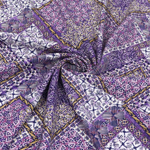 Viscose Lawn - Purple Azulejo