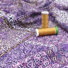 Viscose Lawn - Purple Azulejo