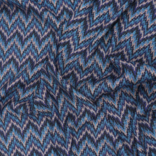 Viscose Lawn - Sparkle Zigzag - Blue