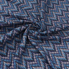 Viscose Lawn - Sparkle Zigzag - Blue