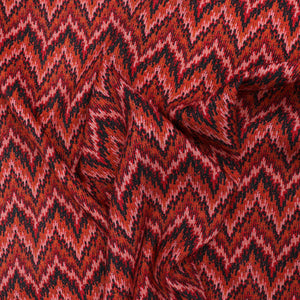 Viscose Lawn - Sparkle Zigzag - Orange