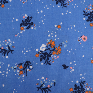 Viscose Crepe - Star Floral - END OF BOLT 67cm