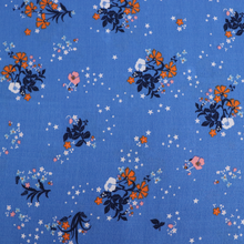 Viscose Crepe - Star Floral - END OF BOLT 67cm