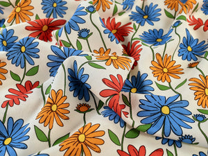 Viscose Linen Blend - Felicity Vintage Flowers - Fabric Godmother