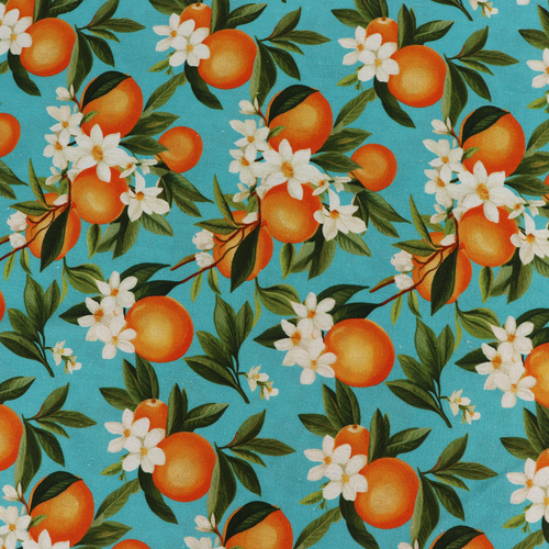 Viscose Linen - Oranges