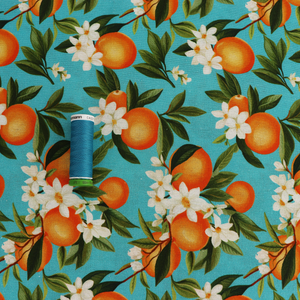 Viscose Linen - Oranges