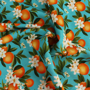 Viscose Linen - Oranges