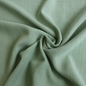 Viscose Linen Slub - Pale Green - END OF BOLT 87cm
