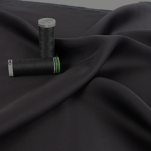 Viscose Satin - Anthracite Grey