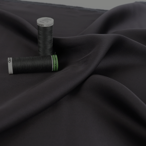 Viscose Satin - Anthracite Grey
