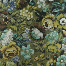 Viscose Satin - Floral Tapestry - Green
