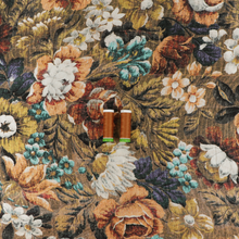 Viscose Satin - Floral Tapestry - Brown
