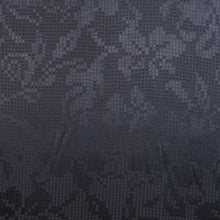 Viscose Satin Jacquard - Black Block Floral