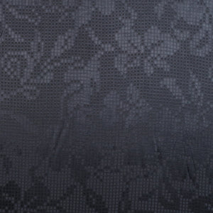 Viscose Satin Jacquard - Black Block Floral