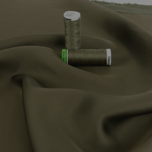 Viscose Satin - Khaki Green