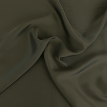 Viscose Satin - Khaki Green