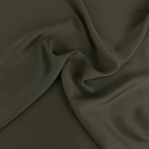 Viscose Satin - Khaki Green