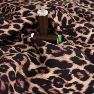 Viscose Satin Twill - Leopard