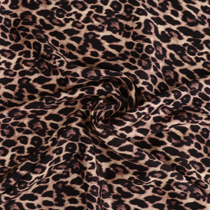 Viscose Satin Twill - Leopard