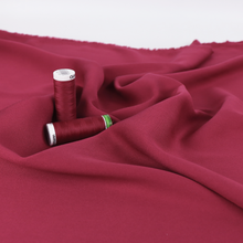 Viscose Twill - Burgundy Red