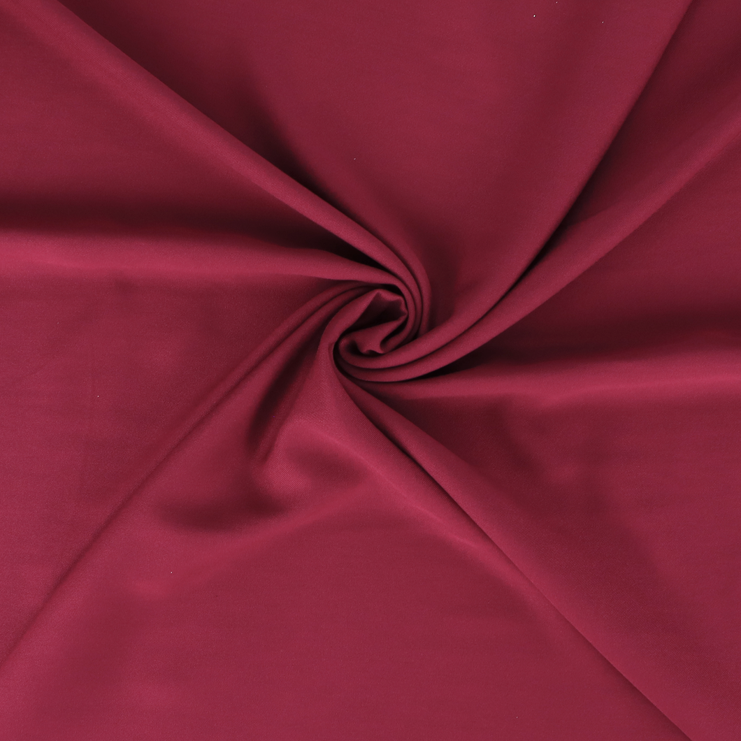 Viscose Twill - Burgundy Red