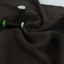 Viscose Twill - Dark Chocolate Brown