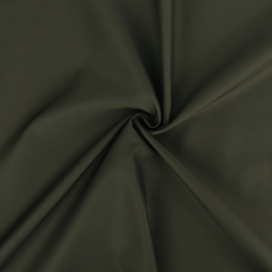 Water Repellant Cotton Blend Trench Coating - Dark Olive Green