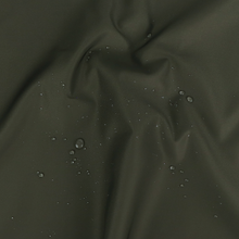 Water Repellant Cotton Blend Trench Coating - Dark Olive Green