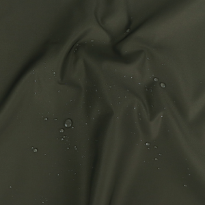 Water Repellant Cotton Blend Trench Coating - Dark Olive Green
