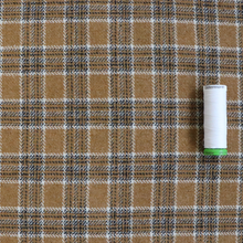 Wool Blend Suiting - Tan Plaid SEAMWORK