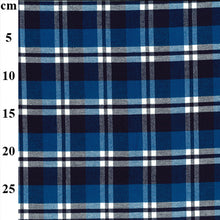 Yarn Dyed Brushed Cotton - Blue Check