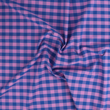 Yarn Dyed Cotton - Lavender + Blue Gingham