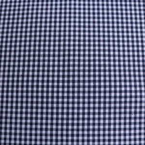 Mini Gingham Yarn Dyed Cotton - Navy - END OF BOLT 40cm