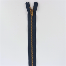 YKK Jeans Zip - 8" / 20cm - Navy Brass