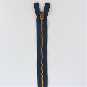 YKK Jeans Zip - 8" / 20cm - Navy Brass