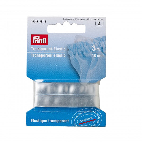 Transparent Elastic 10mm x 3m - Prym - Haberdashery & Tools - Prym - Sew Me Sunshine