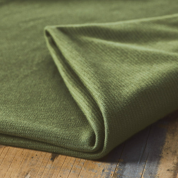 Organic Woollen Ottoman Knit - Mind The Maker - Olive Green