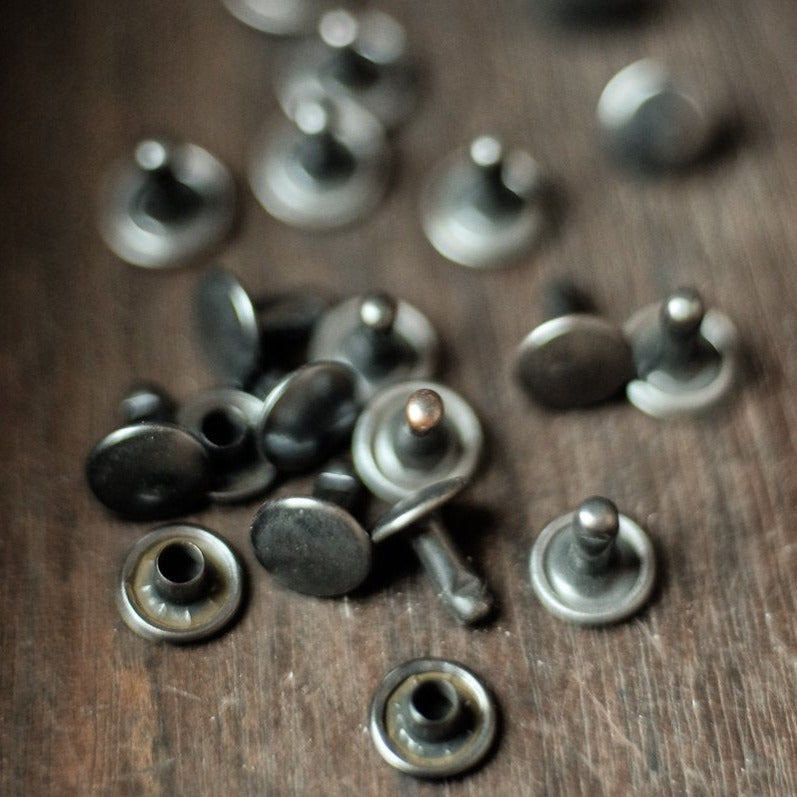 20 Double Cap Old Brass Rivets - Merchant and Mills - Haberdashery & Tools - Merchant and Mills - Sew Me Sunshine