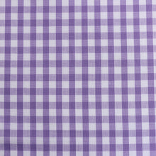 Gingham Yarn Dyed Cotton Poly - Lilac