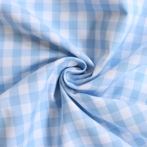 Gingham Yarn Dyed Cotton - Pale Blue