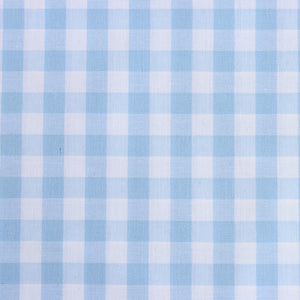 Gingham Yarn Dyed Cotton - Pale Blue