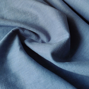 Washed Linen Ramie Cotton - Copen Blue