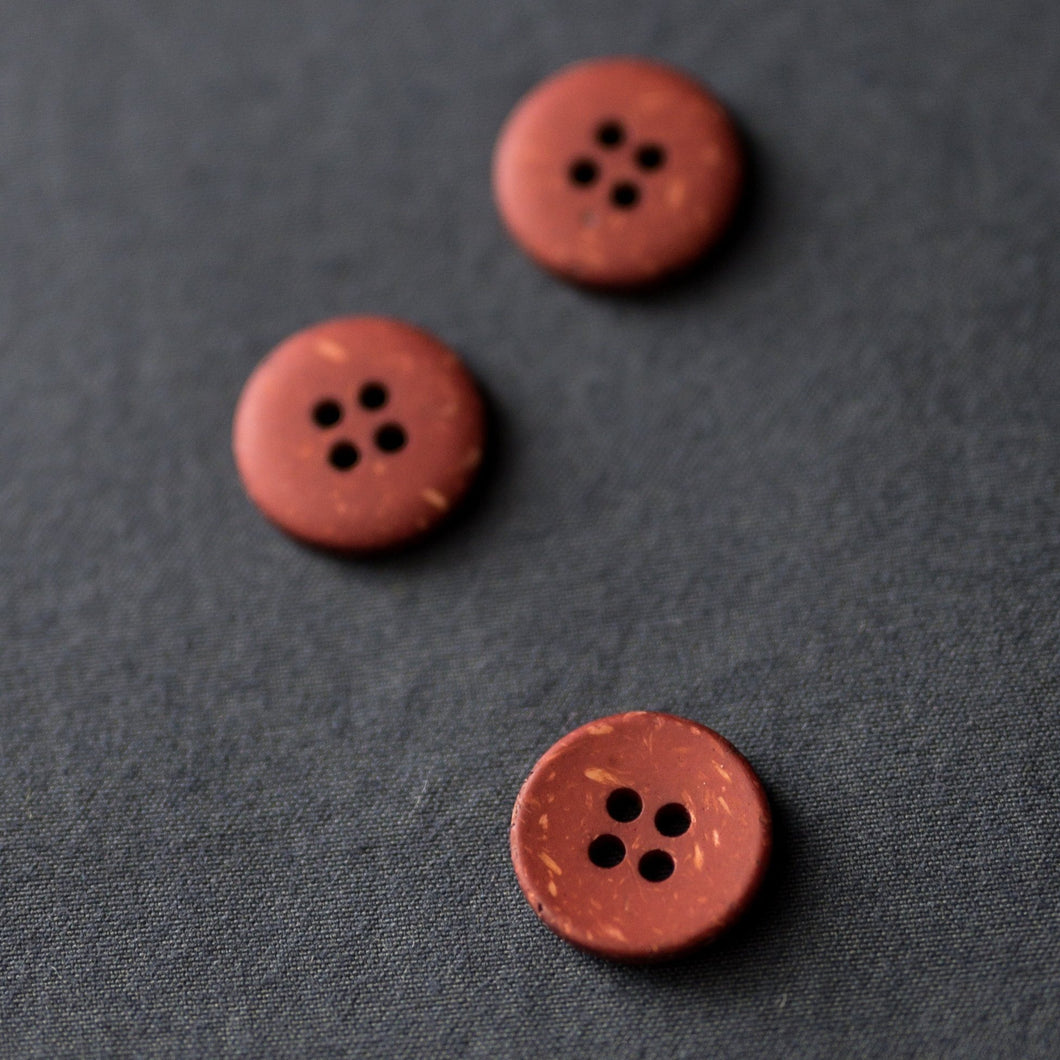 Brick Speckles 18mm Button - Merchant and Mills - Haberdashery & Tools - Merchant and Mills - Sew Me Sunshine