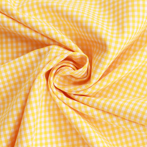 Mini Gingham Yarn Dyed Cotton - Yellow