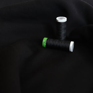 Fleece Backed Sweatshirt Jersey - Black