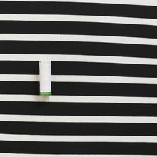 Ribbed Jersey Knit - Black Stripe