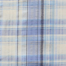 Cotton Seersucker - Blue Plaid - SALE