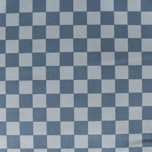 Cotton Twill - Pigeon Wishes - Checkerboard Two Tone Blue