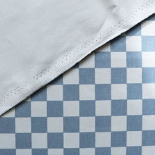 Cotton Twill - Pigeon Wishes - Checkerboard Two Tone Blue